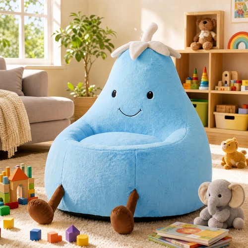 Kids cute bean bag - bag, blue