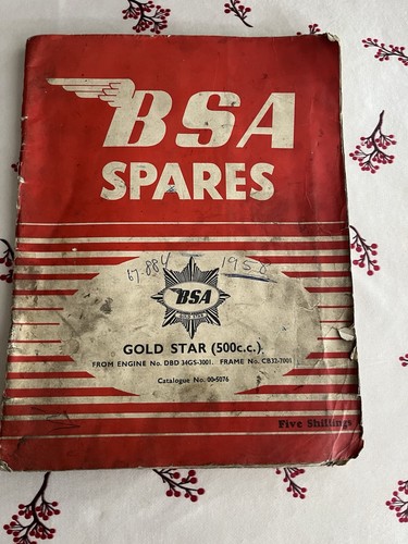Bsa gold star dbd34 spares - star,