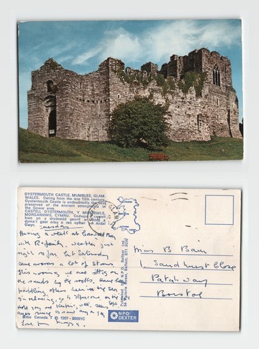 Postcard oystermouth castle - -,