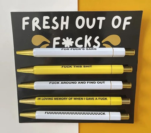 Funny pens set - funny, rude