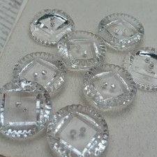 Antique Crystal Buttons, Lot