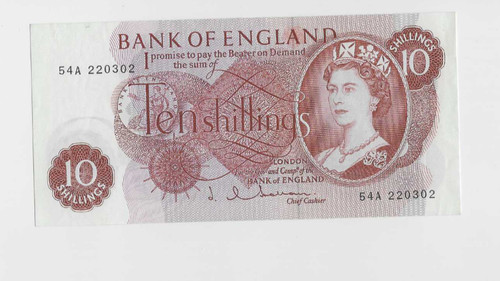 1963 bank england ten - 1963,