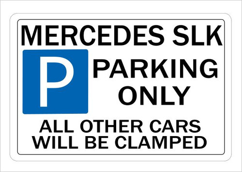 Metal sign mercedes - sign, slk