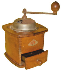 VINTAGE BELGIAN COFFEE MILL /