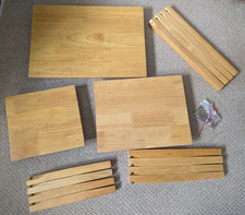 Cleo Nest of 3 Tables - Natural Oak 48cm x 33 cm