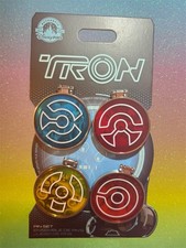 Disney Walt Disney World Tron Light cycle 4 Hinged Pin Set
