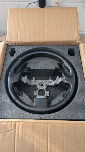 Genuine leather steering - steering, wheel