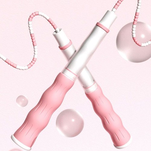 Kids skipping rope beaded high - skipping,