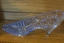 Vintage Glass Royal Blue Victorian Shoe Slipper