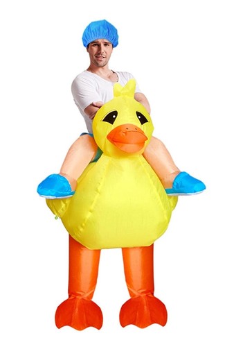 Yellow duck inflatable costume - yellow,
