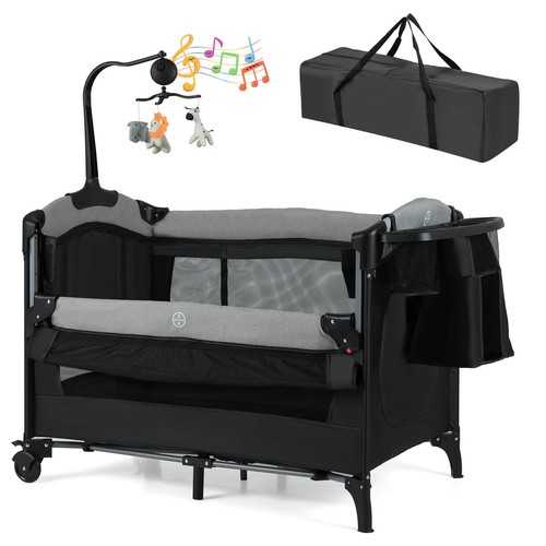 Baby crib w - crib, w/adjustable