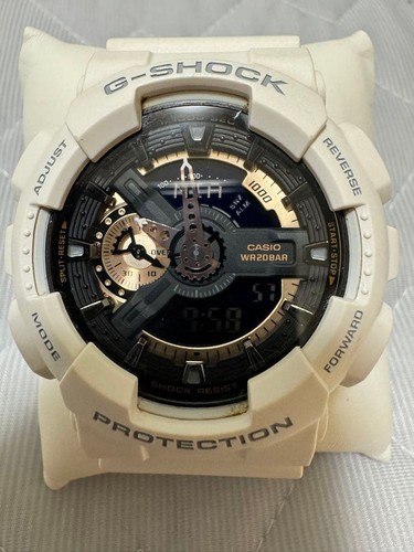 Casio shock ga110rg white - casio, g-shock