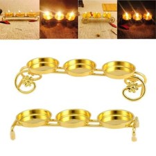 Candle Holder Candlestick Candelabra Butter Lamp Oil Lamp for Restaurant Buddha