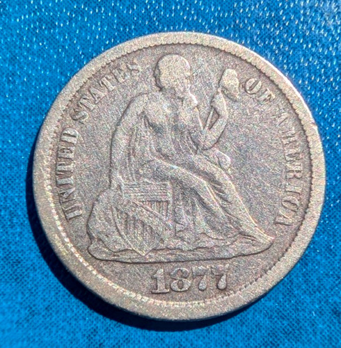 1877 usa seated liberty - -,