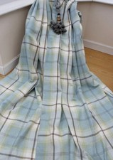 LUXURY DUNELM HEAVY QUALITY HIGHLAND CHECK WOOL STYLE CURTAINS 65 x 108 in