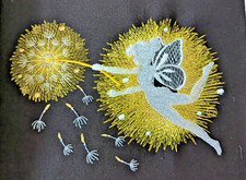 Embroidered Quilt Block Panel