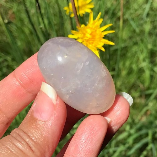 Blue rose quartz shiva lingam - rose,