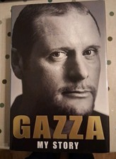 PAUL GASCOIGNE. SIGNED. TOTTENHAM. RANGERS. NEWCASTLE. GOOD.