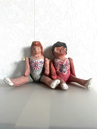 Vintage handmade painted - handmade, &