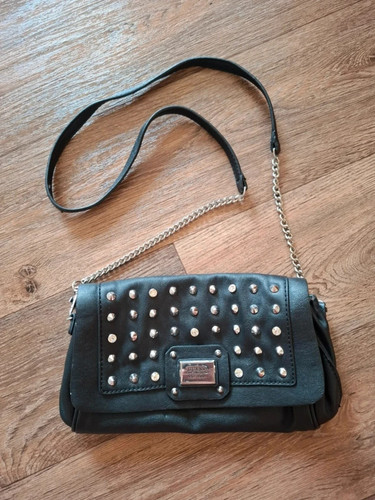 Guess black stud diamanté - black,