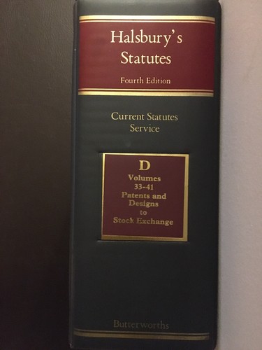 Halsbury statutes 4th - halsbury’s,
