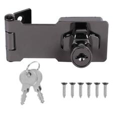 UK Locking Hasp and Staple with Keys Padlock Garage Lock Cupboard Shed HOT