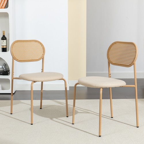 Rattan dining chairs set - 4/6x,
