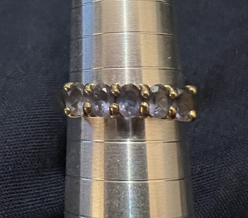 Iolite eternity ring 9ct - iolite,