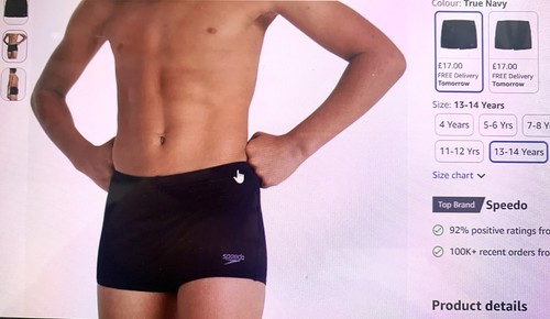 New speedo boys - boys, blue