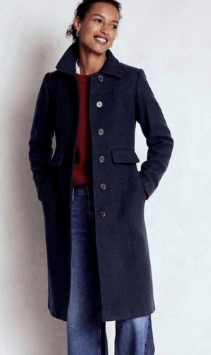 Boden navy wool - wool, coat