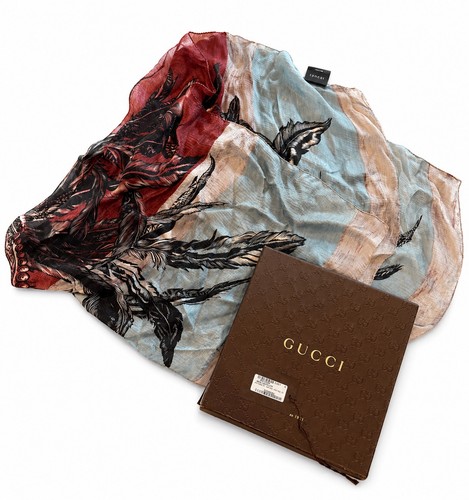 Gucci scarf authentic silk - scarf,