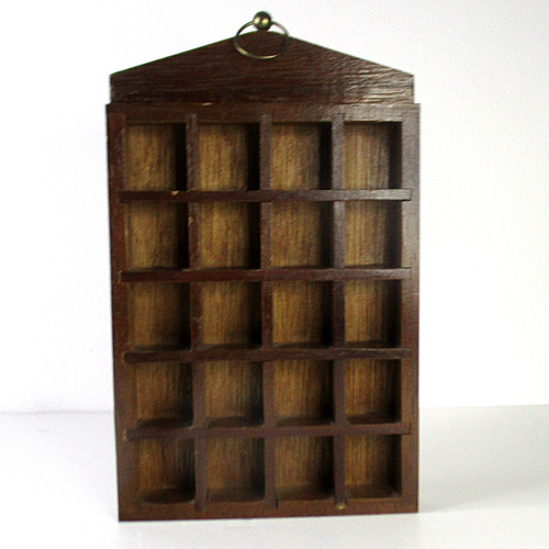 Vintage wooden thimble display - thimble,