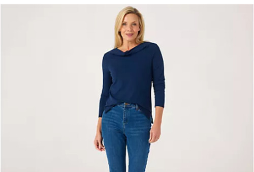 Ruth langsford top cowl neck - cowl,