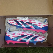 Adidas Predator Elite FG Uk 9.5 Football Boots Brand New In Box Pink White Blue