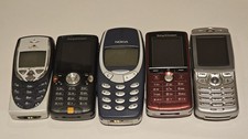 Sony Ericsson K750i & W810i, Nokia 3310 & 8310, Motorola E365 Vintage Phones