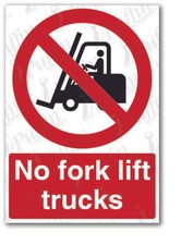 Fork lift trucks sign - fork,