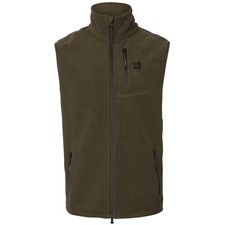 Harkila Mens Anniversary Fleece Waistcoat Willow Green Brown Sizes Small To XXL