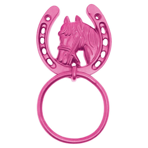 Horse shoe tie ring black - tie,