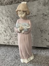 Lladro NAO Bianca and Her Bear