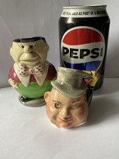 Miniature Vintage Toby Jugs - Pal Ware & Burlington Ware