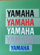 TWO YAMAHA MOTORBIKE STICKERS