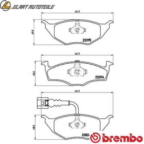 Brake pad set - brake, p