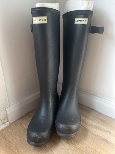 Hunter navy wellies - navy, field