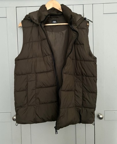 Zara dark green khaki - zara, padded