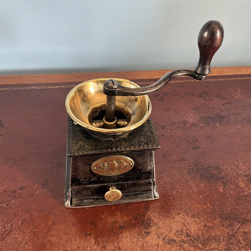 Rare antique coffee grinder - a,