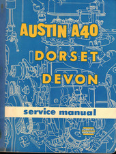 Austin A40 Dorset, Devon Service Manual  1956 P.B