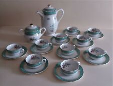 Coffee Service Ten Cups Sarreguemines Model Chenonceaux