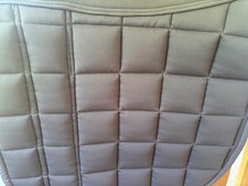 New Eskadron Heritage big square sparkle saddle pad, size  DL, beige/plaza taupe
