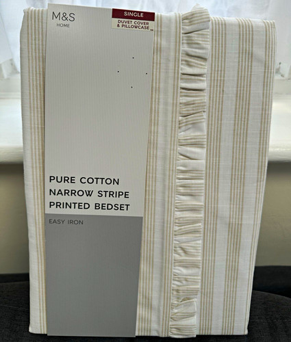 Narrow stripe ruffle - m&s,