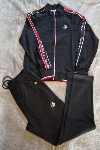 Moncler mens tracksuit black - tracksuit,
